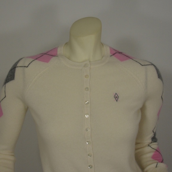 VALERIE STEVENS PETITE 2 PLY CASHMERE CARDIGAN PM - Picture 4 of 8